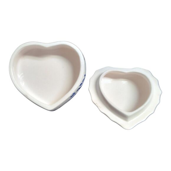 Handpainted Delft Blue D.A.I.C. China Condiment Server with Lid. Floral 3.5" - Picture 8 of 8